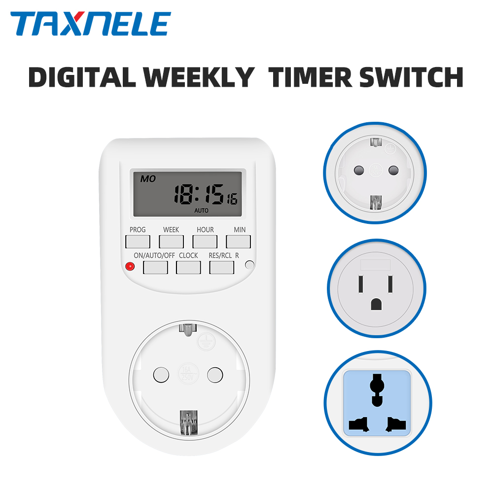Kitchen Appliances Uk - Sakelar Timer Digital elektronik 12/24 jam,