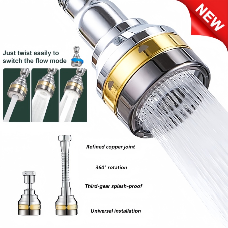 Kitchen Appliances Bundle - Aerator Keran Dapur Kuningan Dapat Disesuaikan