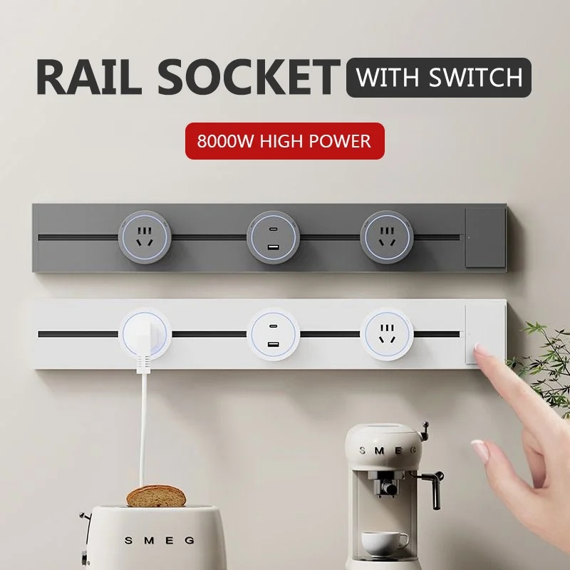 Kitchen Appliances Uk - Stopkontak Dinding Dapur dengan Sakelar, Standar