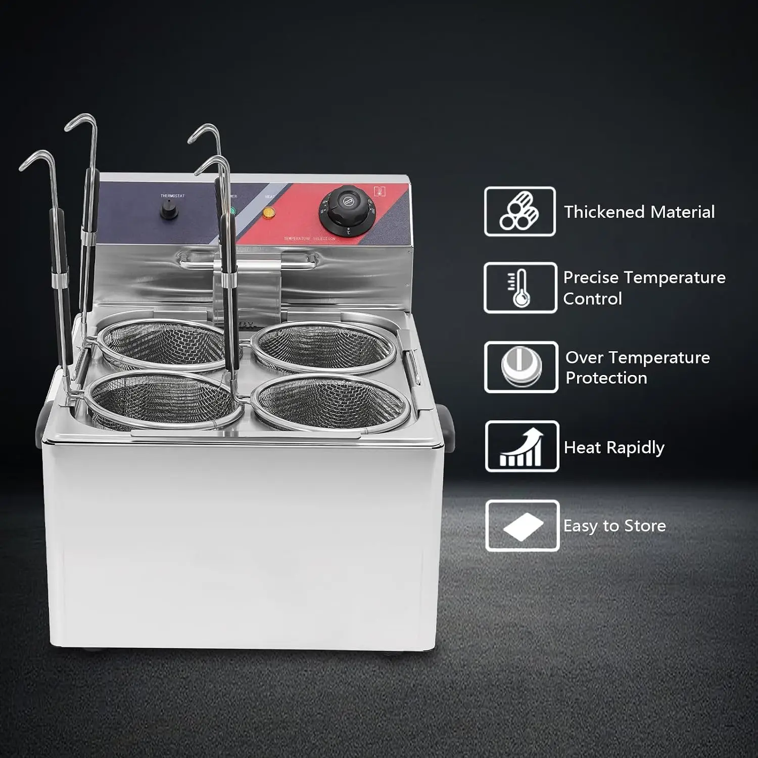 Pemasak Pasta Listrik Komersia - Pasta Machine Electric ulasan dan harga