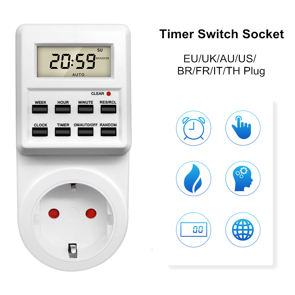 Soket Timer Digital Elektronik - Kitchen Appliances Uk ulasan dan harga