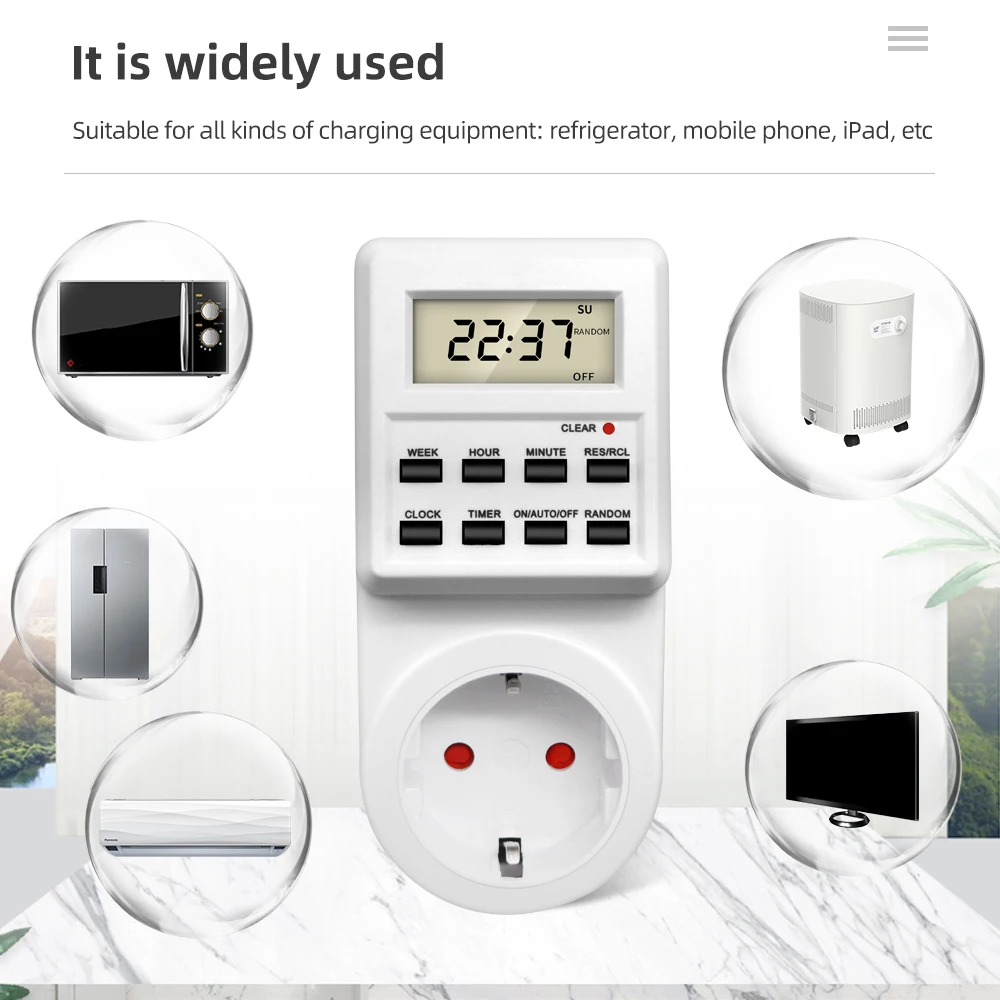 Soket Timer Digital Elektronik - Kitchen Appliances Uk ulasan dan harga